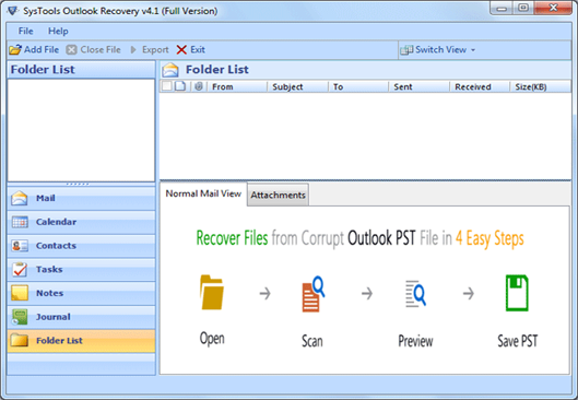 How to Recover Outlook Attachment 4.1
